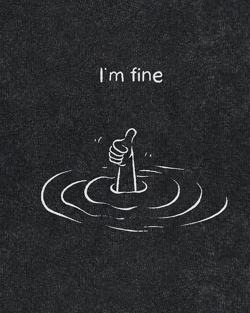 I'm Fine Graphic Crewneck Sweatshirt - product image 6