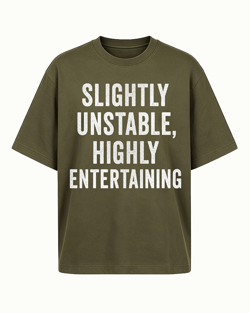 Slightly Unstable Highly Entertaining Graphic T-Shirt - product image 4
