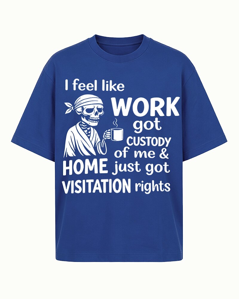 Work Got Custody of Me men's graphic T-shirt alternate view 5