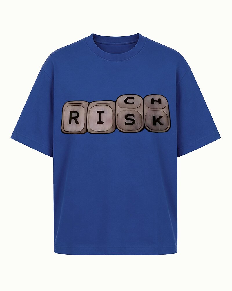 Rich Risk men's graphic T-shirt alternate view 5