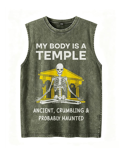 Mon corps est un temple : ancien, qui s'effrite, probablement maudit ou hanté - image du produit 2