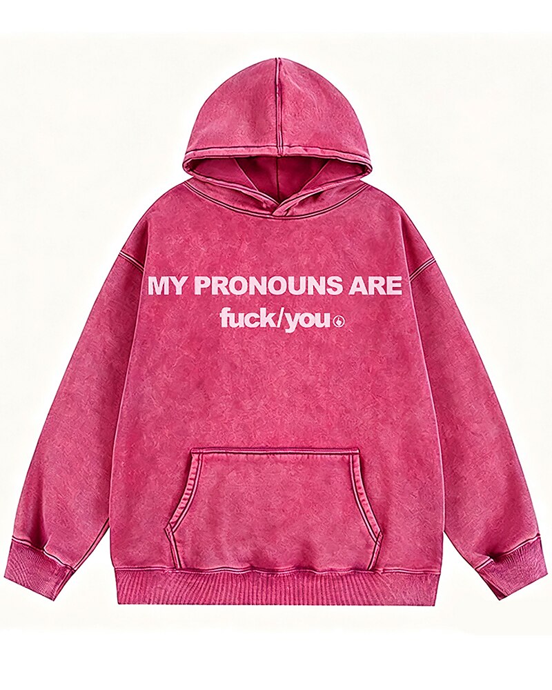 My Pronouns Are F*ck/You Graphic Hoodie - product image 4