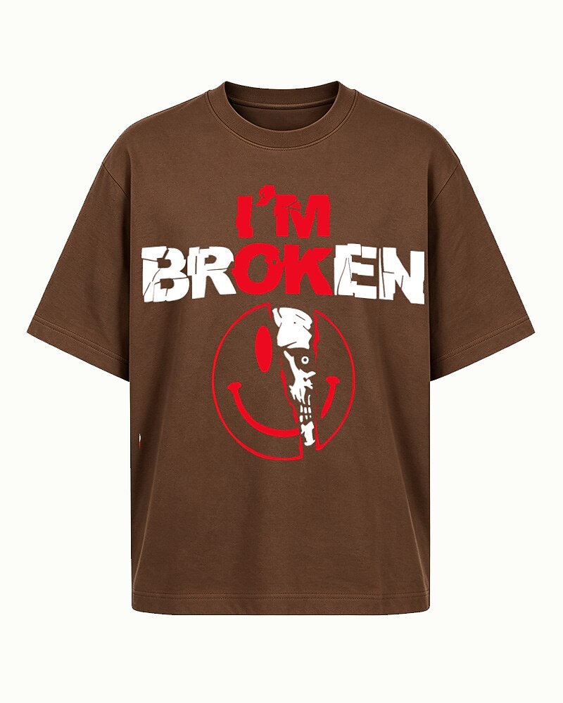 I'm Broken, I'm OK men's graphic T-shirt alternate view 6
