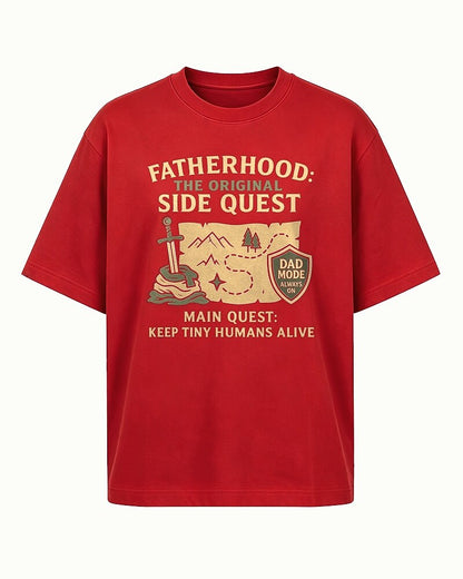 Fatherhood: The Original Side Quest men's T-shirt view 5