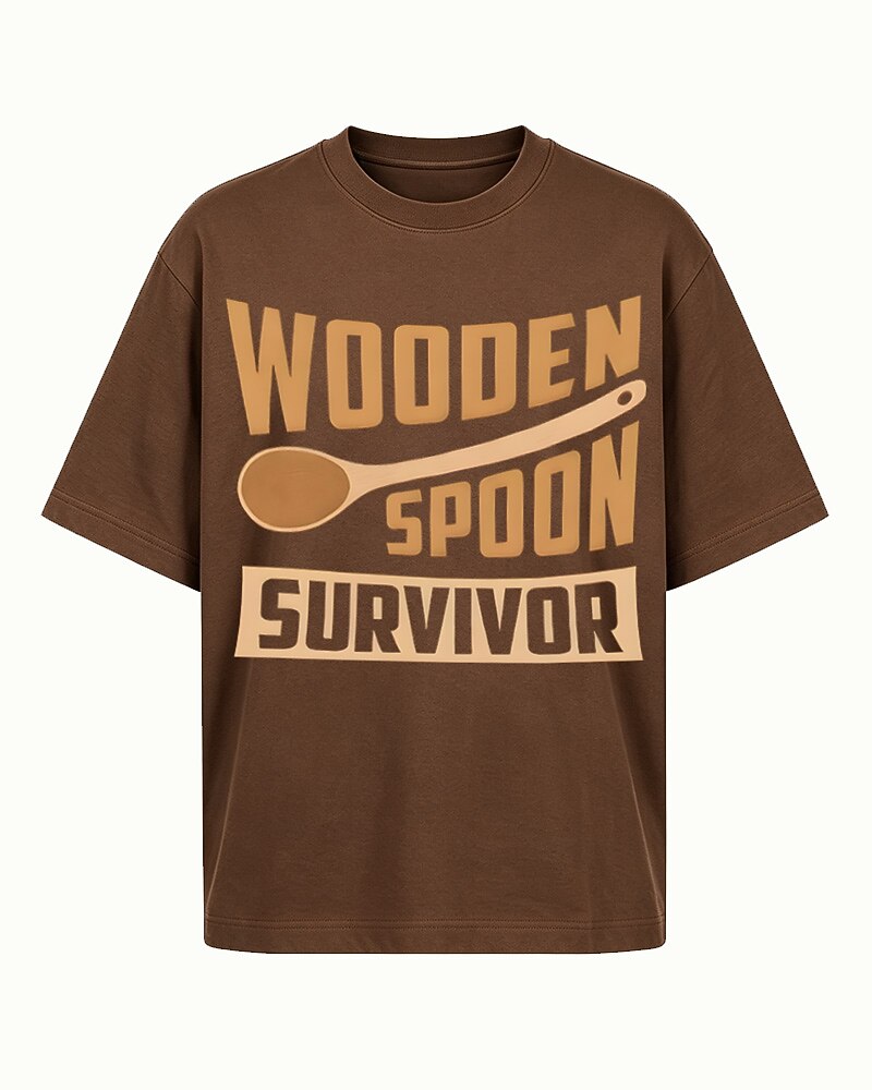 Wooden Spoon Survivor men's graphic T-shirt alternate view 6