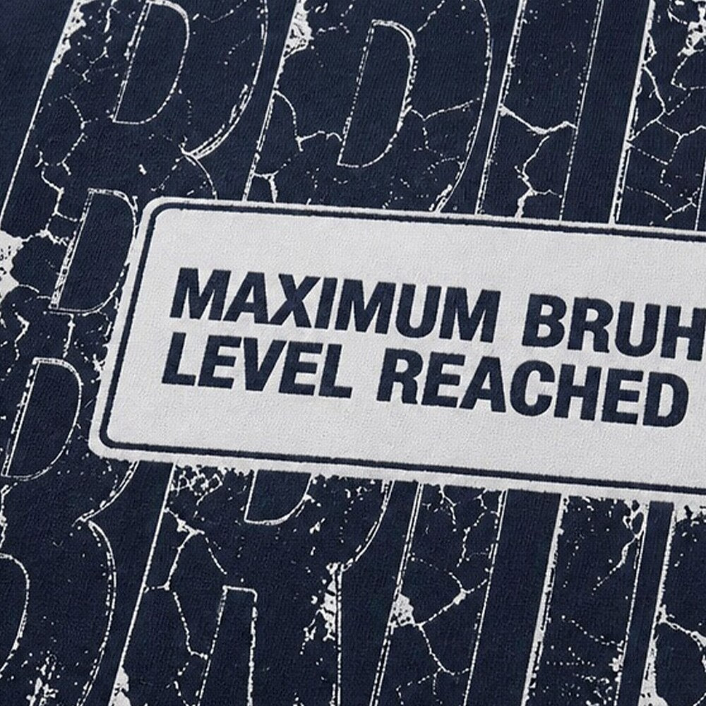 Maximum Bruh Level Reached men's graphic T-shirt alternate view 2