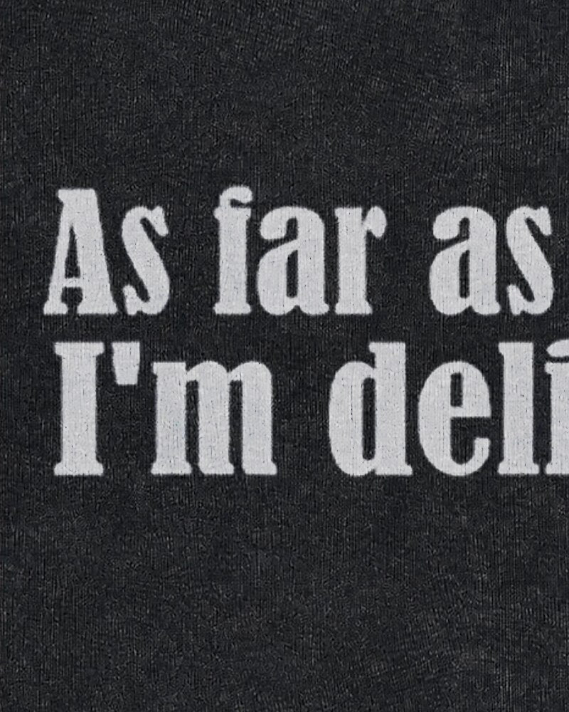 As Far as I Know I'm Delightful Graphic Crewneck Sweatshirt - product image 6