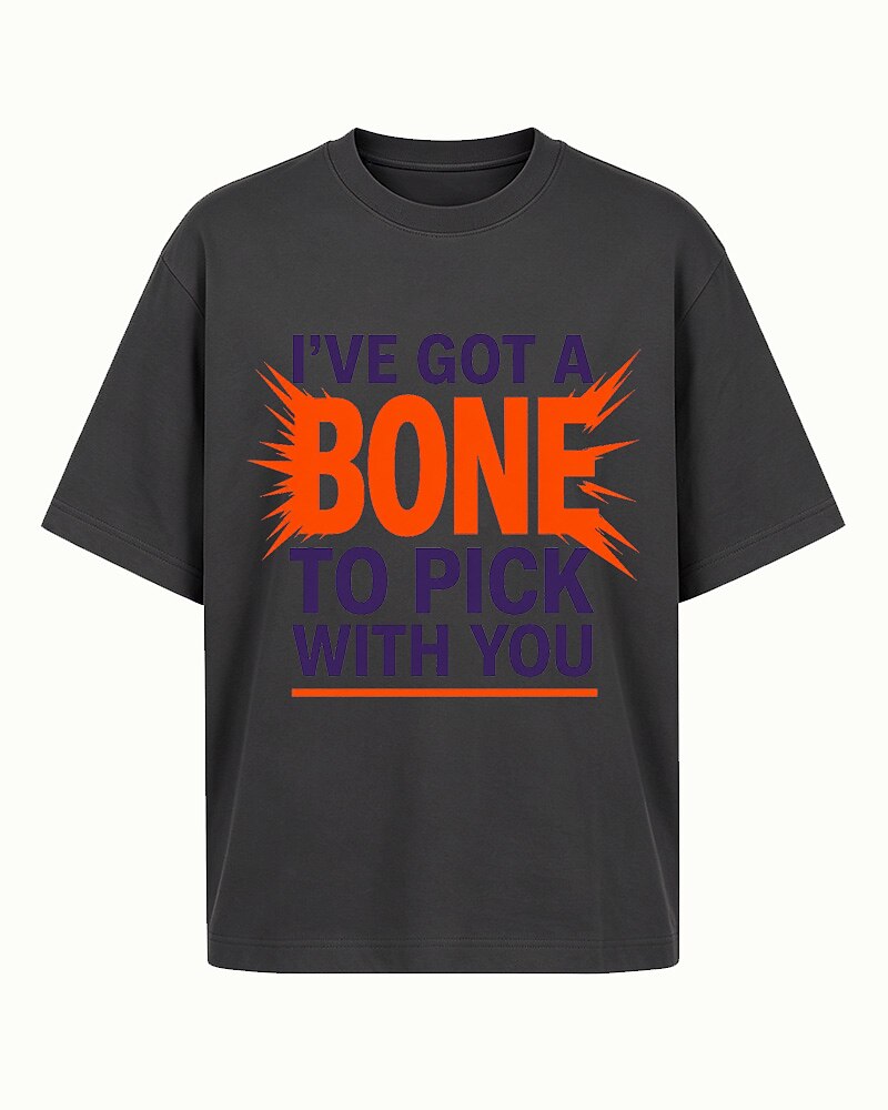 I've Got a Bone to Pick With You men's graphic T-shirt alternate view 5