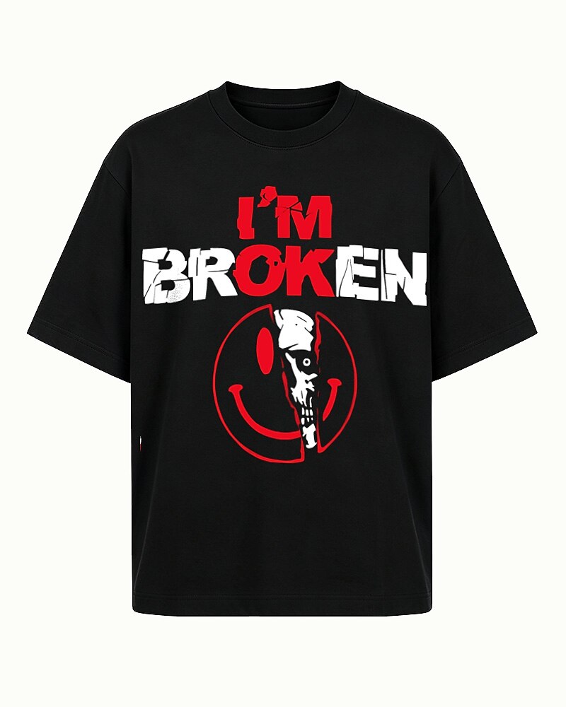 I'm Broken, I'm OK men's graphic T-shirt