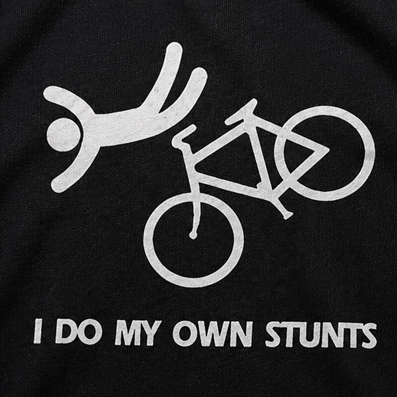I Do My Own Stunts Bicycle Crash Graphic T-Shirt - product image 7