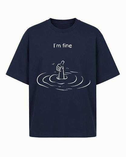 I'm Fine with Drowning Hand Giving Thumbs Up Graphic T-Shirt - product image 6