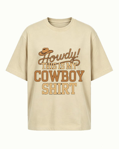 Howdy! This Is My Cowboy Shirt men's graphic T-shirt