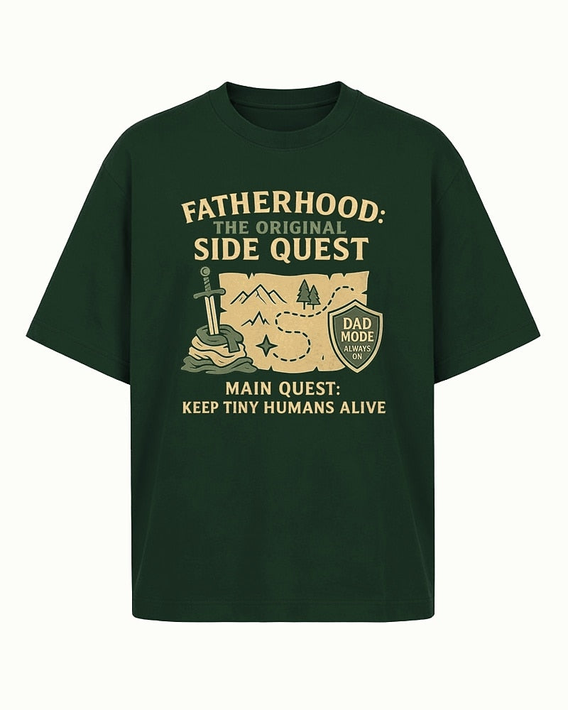 Fatherhood: The Original Side Quest men's T-shirt