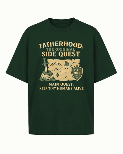 Fatherhood: The Original Side Quest men's T-shirt