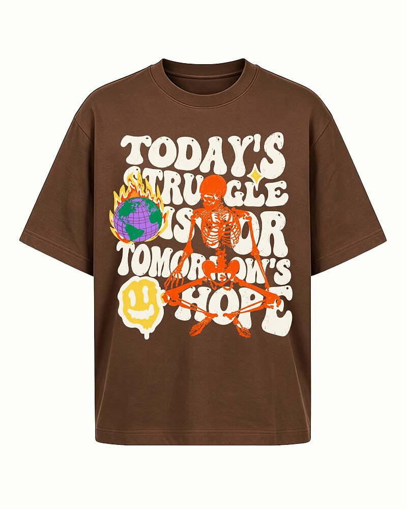 Today's Struggle Is Tomorrow's Story men's graphic T-shirt view 5
