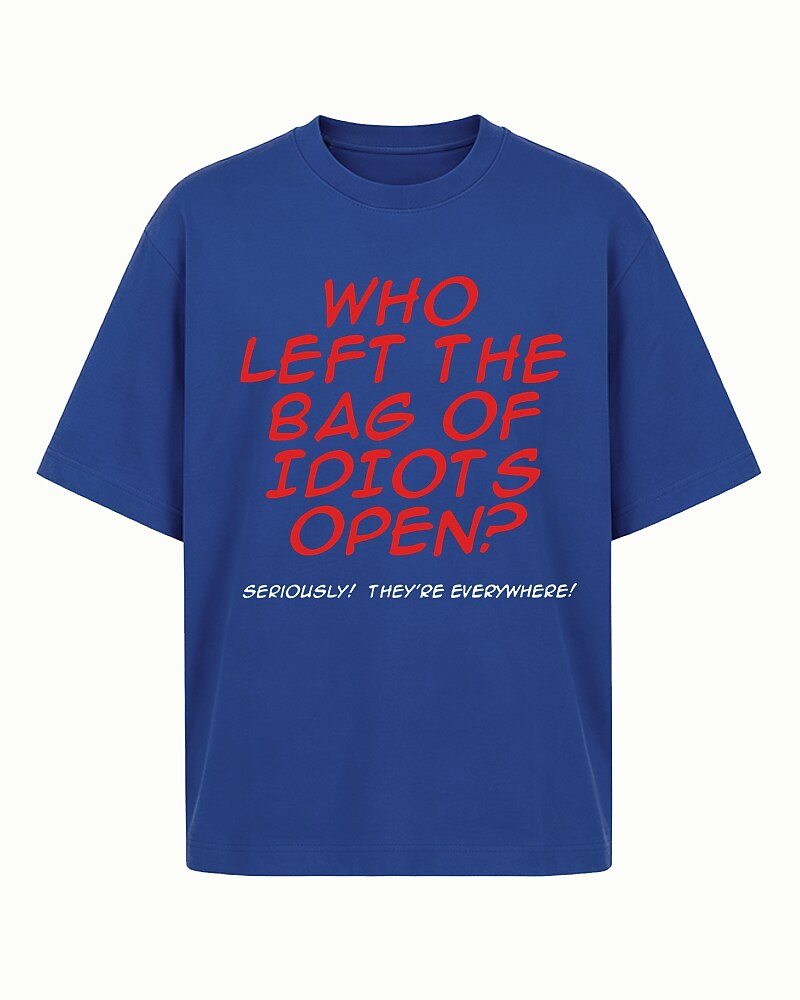Who Left the Bag of Idiots Open Graphic T-Shirt - product image 5