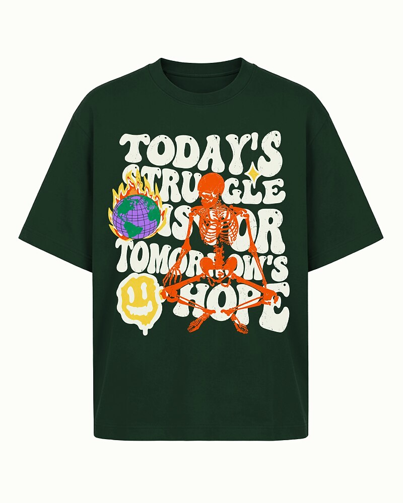 Today's Struggle Is Tomorrow's Story men's graphic T-shirt view 4