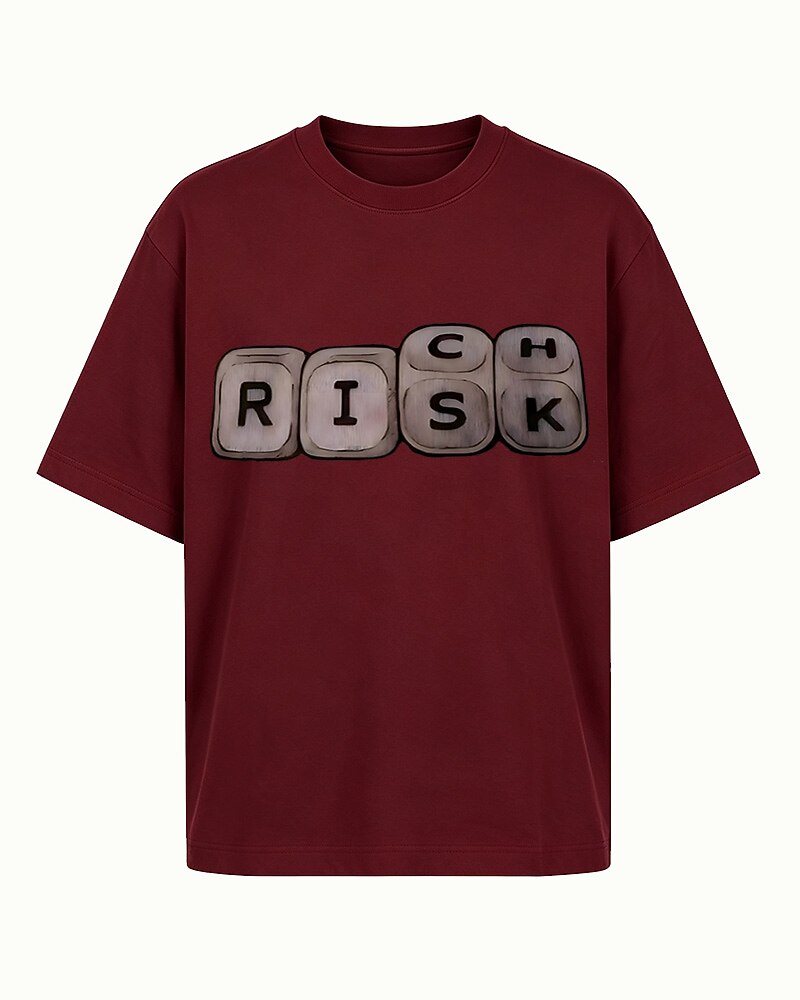 Rich Risk men's graphic T-shirt alternate view 7