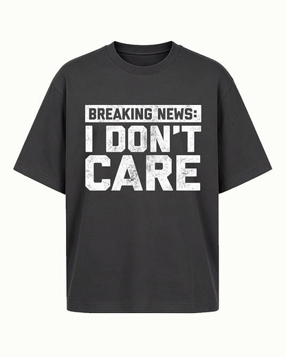 Breaking News: I Don't Care men's T-shirt view 6