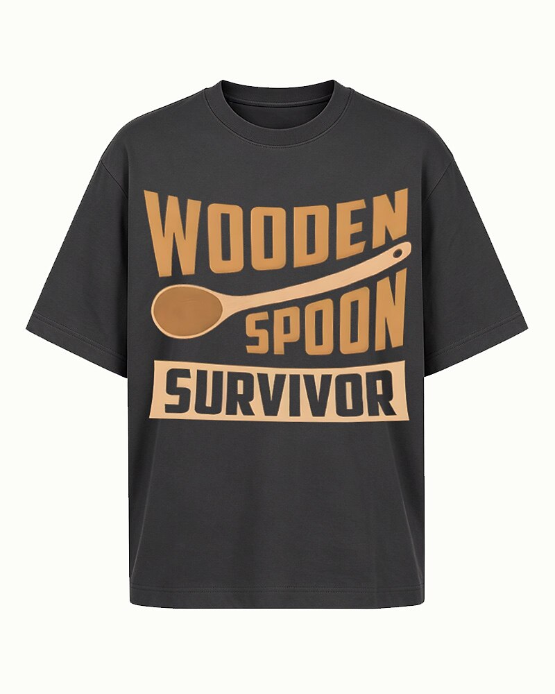 Wooden Spoon Survivor men's graphic T-shirt alternate view 4