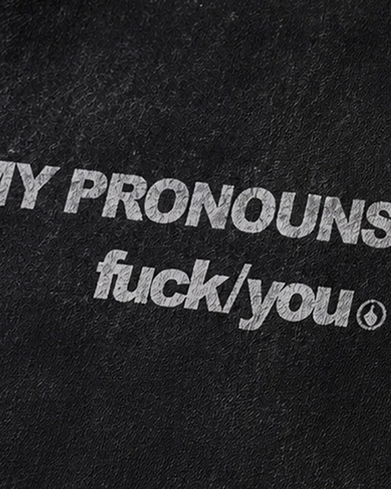My Pronouns Are F*ck/You Graphic Hoodie - product image 5