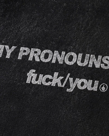 My Pronouns Are F*ck/You Graphic Hoodie - product image 5