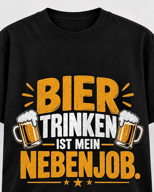 Bier Trinken Ist Mein Nebenjob. men's T-shirt view 2
