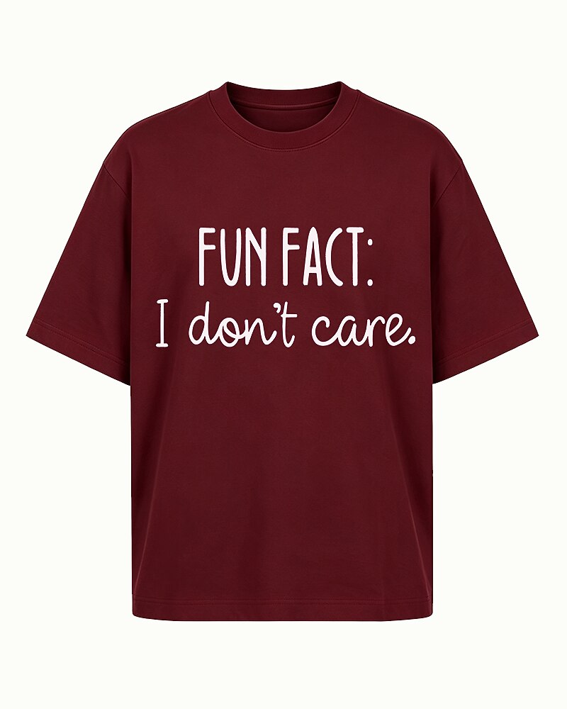 Fun Fact I Don't Care Graphic T-Shirt - product image 1