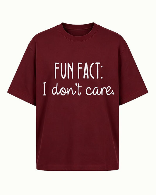 Fun Fact I Don't Care Graphic T-Shirt - product image 1