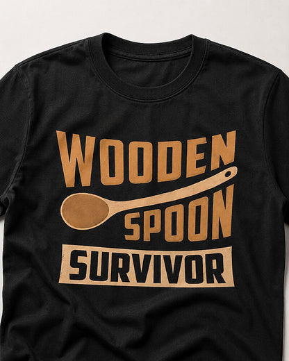 Wooden Spoon Survivor men's graphic T-shirt alternate view 2