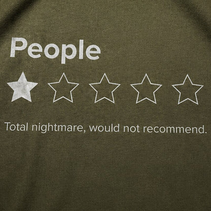 People 1-Star Rating Total Nightmare Would Not Recommend Graphic T-Shirt - product image 5