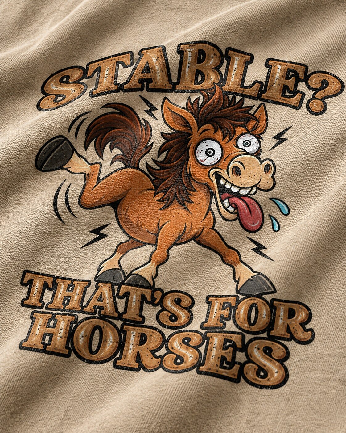Stable? That's For Horses men's T-shirt view 2