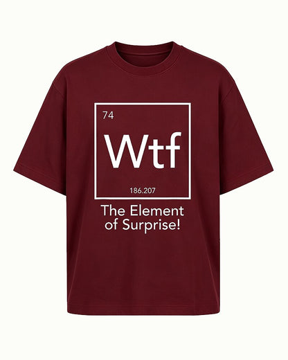 Wtf The Element of Surprise Science Periodic Table Graphic T-Shirt - product image 5