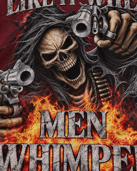 I Like It When Men Whimper men's graphic T-shirt view 2
