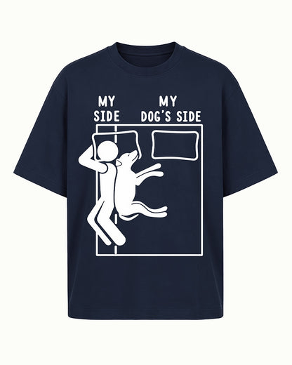 My Side My Dog's Side men's T-shirt