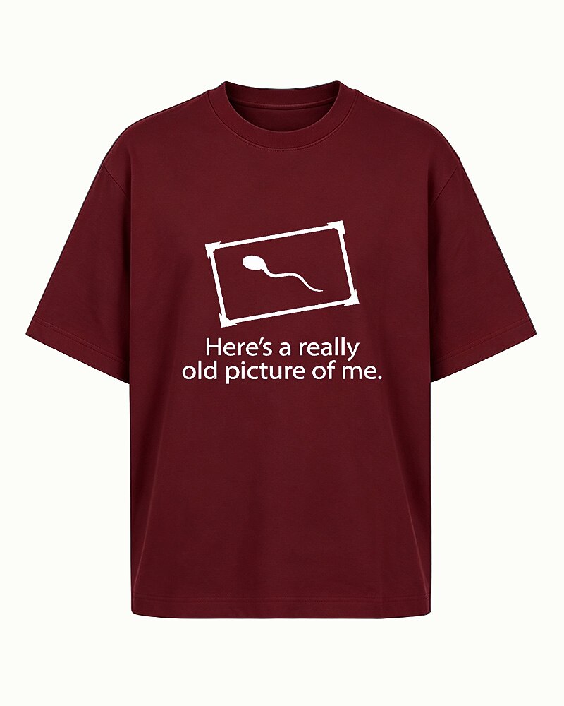 Here's a Really Old Picture of Me men's graphic T-shirt view 5