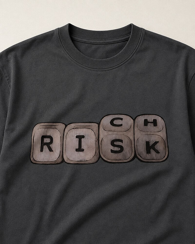 Rich Risk men's graphic T-shirt alternate view 2