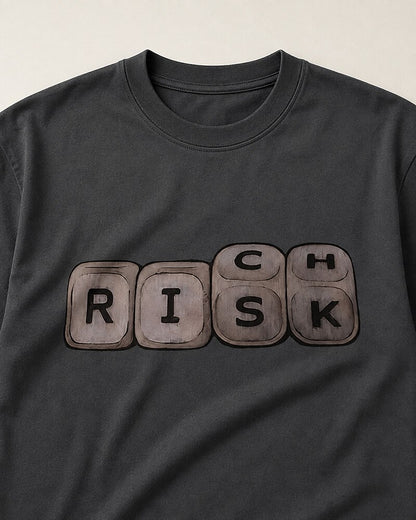 Rich Risk men's graphic T-shirt alternate view 2