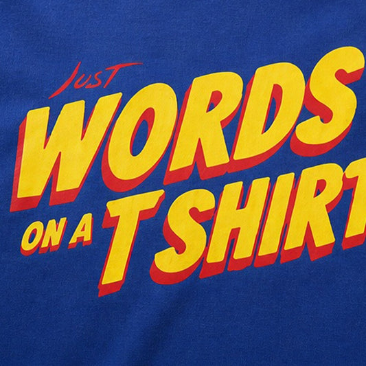 Just Words on a T-Shirt men's graphic T-shirt view 2