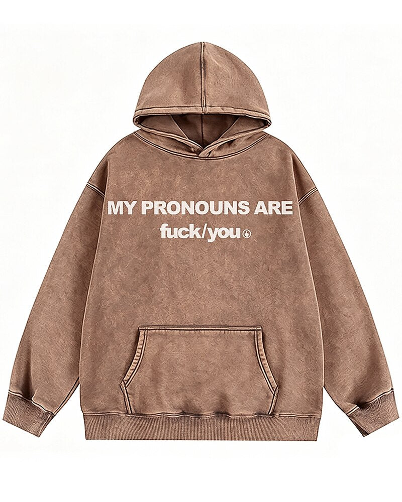 My Pronouns Are F*ck/You Graphic Hoodie - product image 3