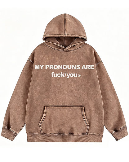 My Pronouns Are F*ck/You Graphic Hoodie - product image 3