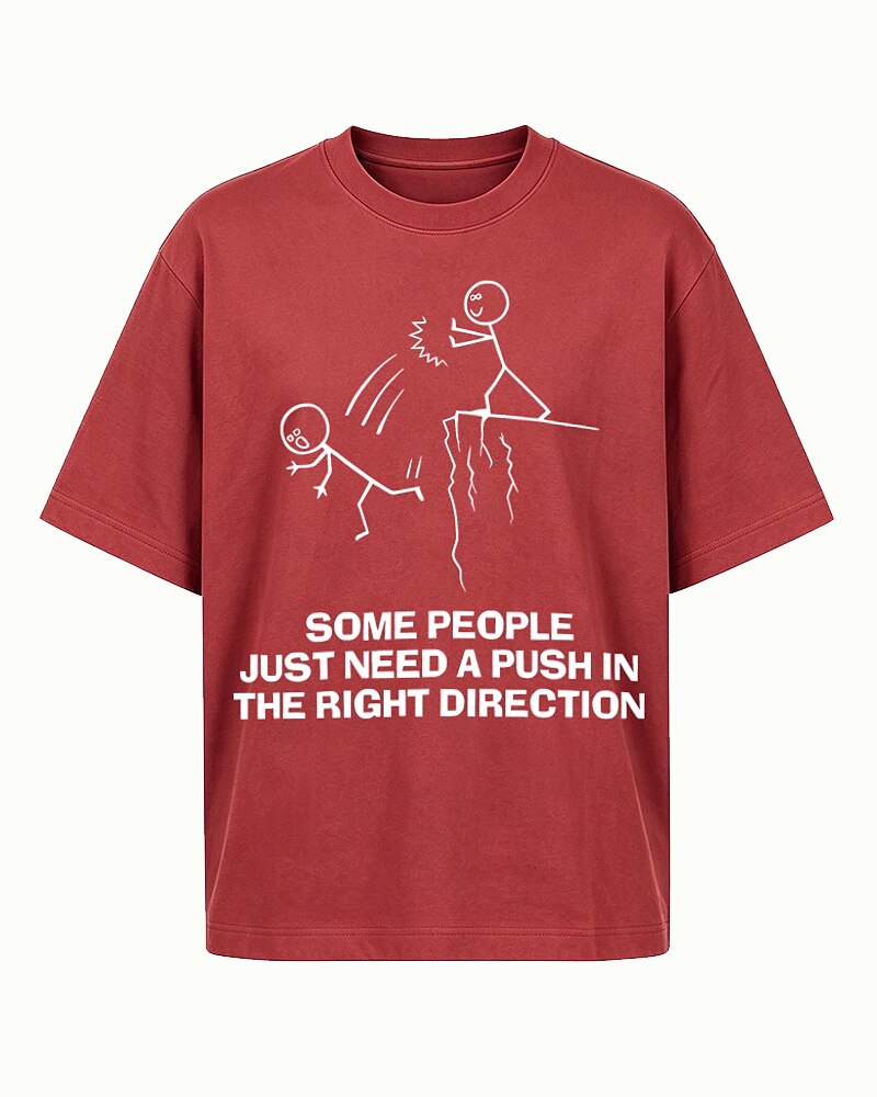Some People Just Need a Push men's graphic T-shirt alternate view 7