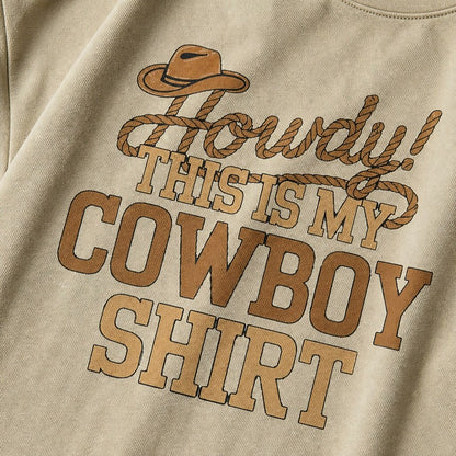 Howdy! This Is My Cowboy Shirt men's graphic T-shirt alternate view 2