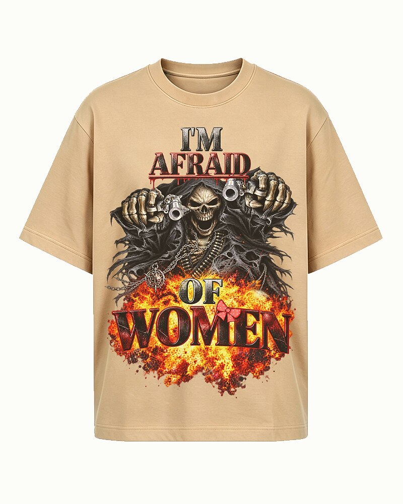 I'm Afraid of Women men's graphic T-shirt view 4