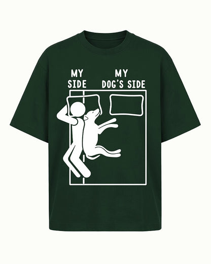 My Side My Dog's Side men's T-shirt view 6