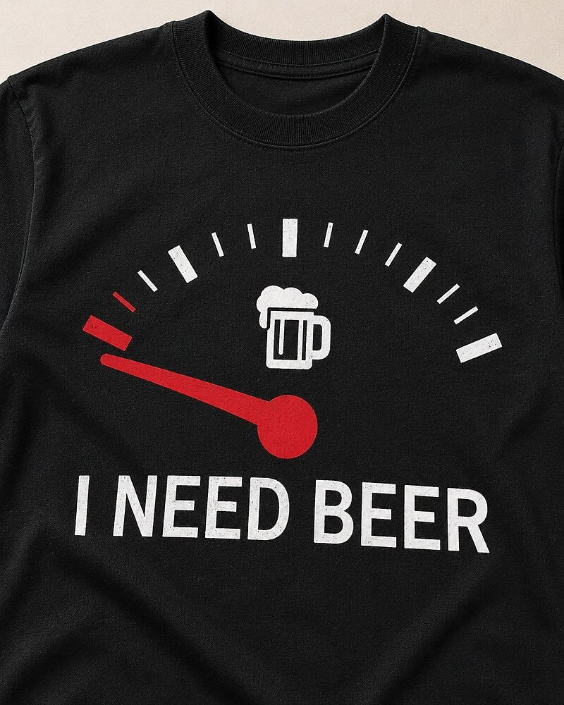 I Need Beer men's graphic T-shirt alternate view 2