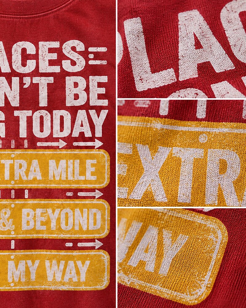 Places I Won't Be Going Today men's T-shirt view 2