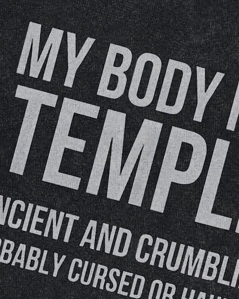 My Body Is a Temple Graphic Crewneck Sweatshirt - product image 5