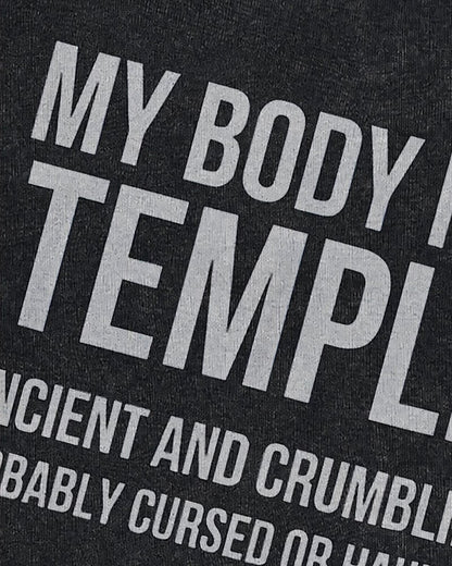 My Body Is a Temple Graphic Crewneck Sweatshirt - product image 5