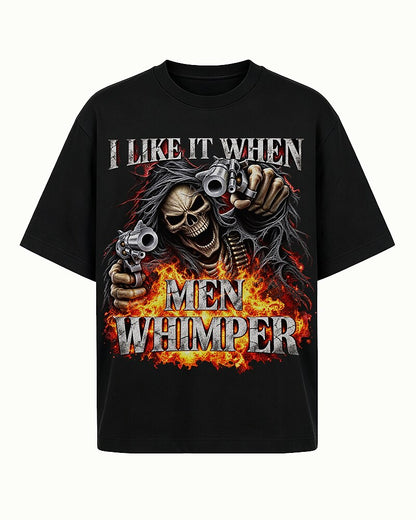 I Like It When Men Whimper men's graphic T-shirt view 4